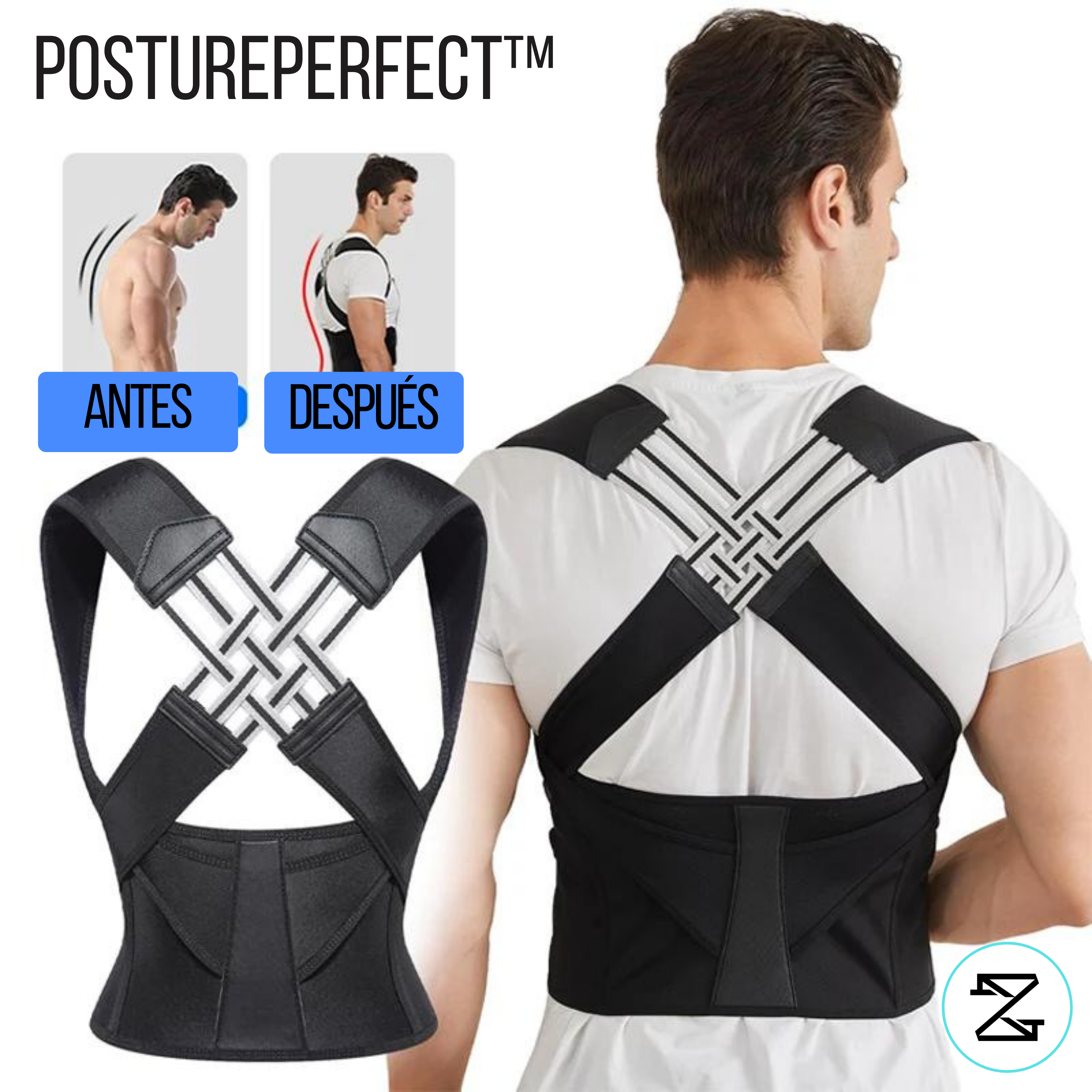 PosturePerfect™ Corrector de Postura Tecnología Avanzada