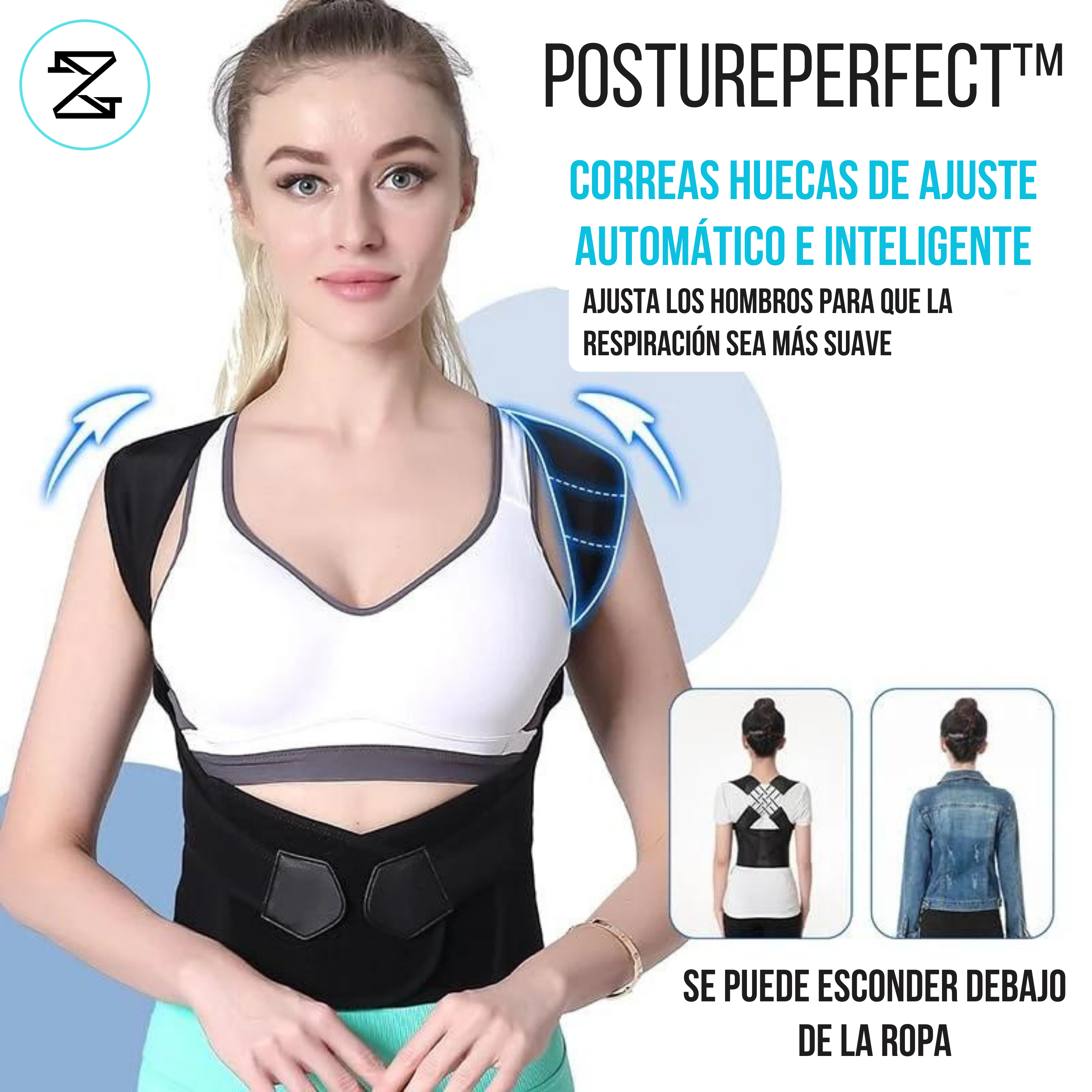 PosturePerfect™ Corrector de Postura Tecnología Avanzada