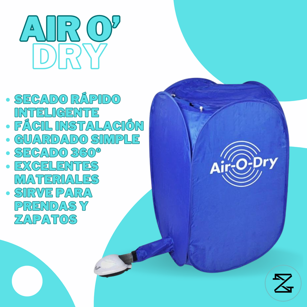 Air-O-Dry™ Secadora de Ropa y Prendas Plegable Eléctrica 360 Grados