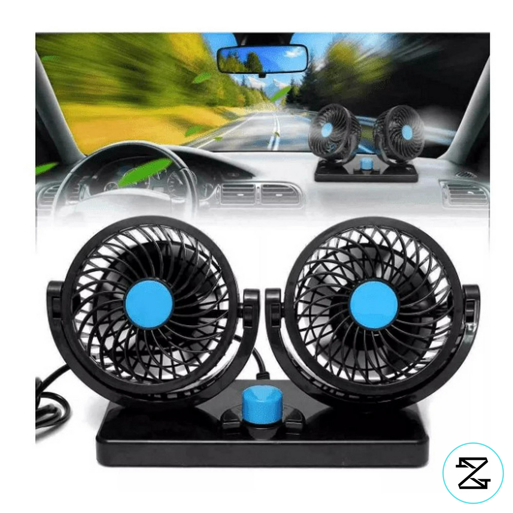 DualFlow™ Ventilador Doble para Auto/Coche