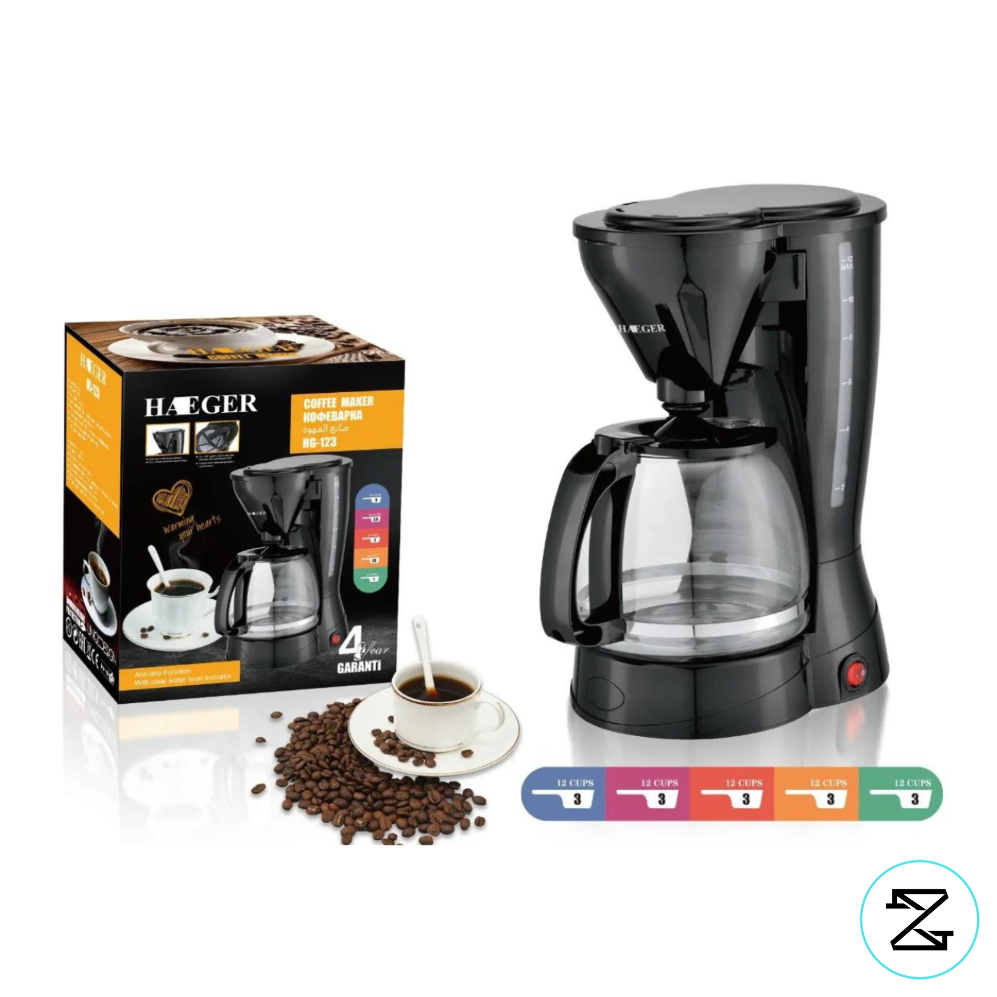 CoffeeGenie™ Cafetera Multifuncional Automática 1,5L