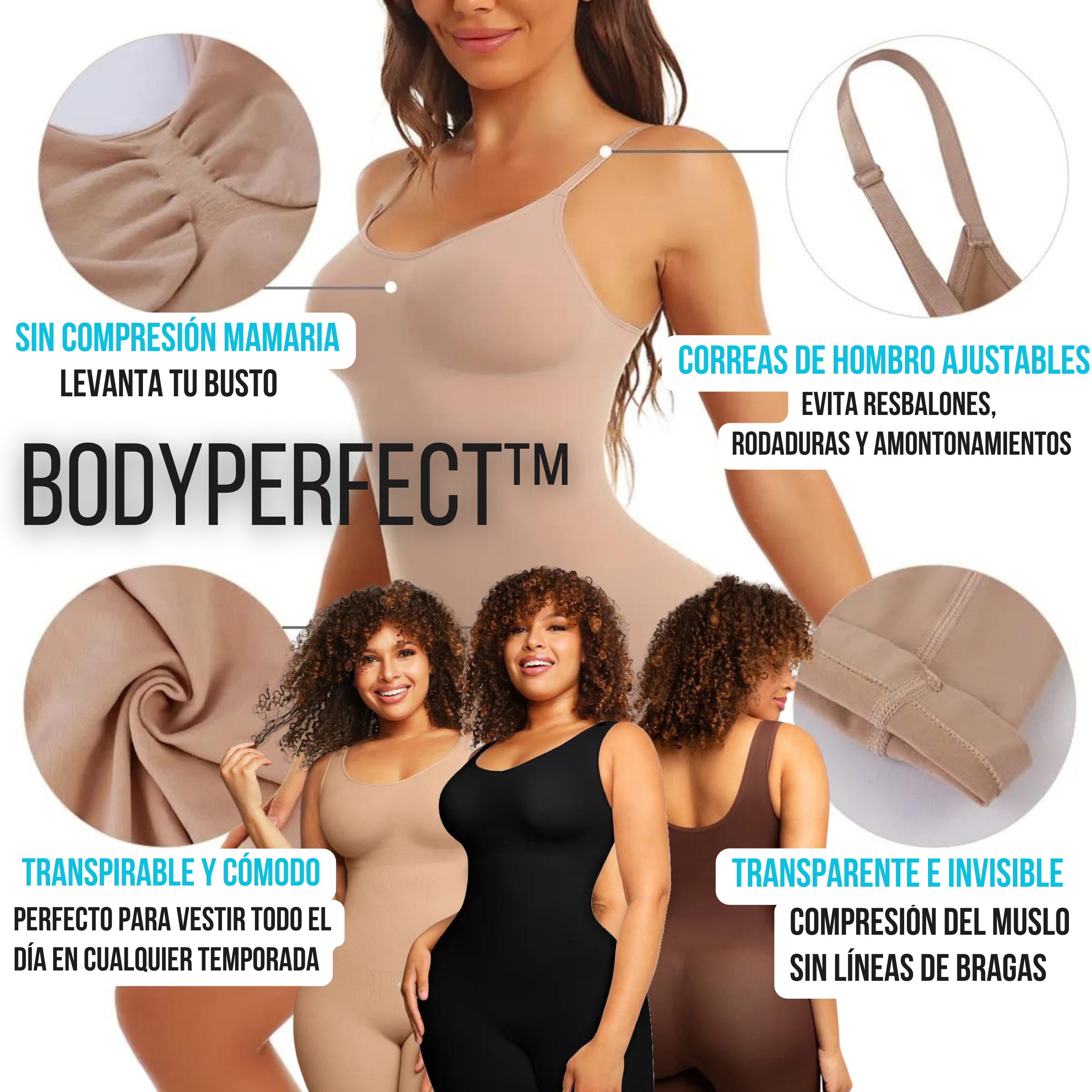 BodyPerfect™ Faja Shaper Moldeadora Sin Costura