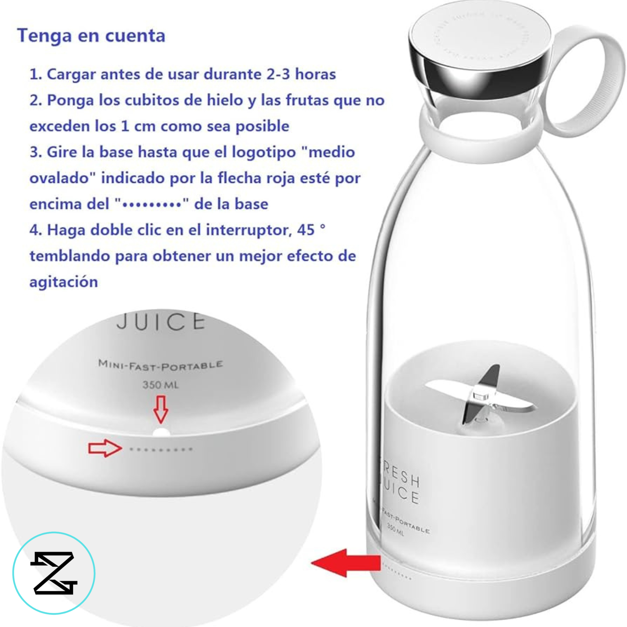 JuiceFusion™ Batidora Portatil Pro