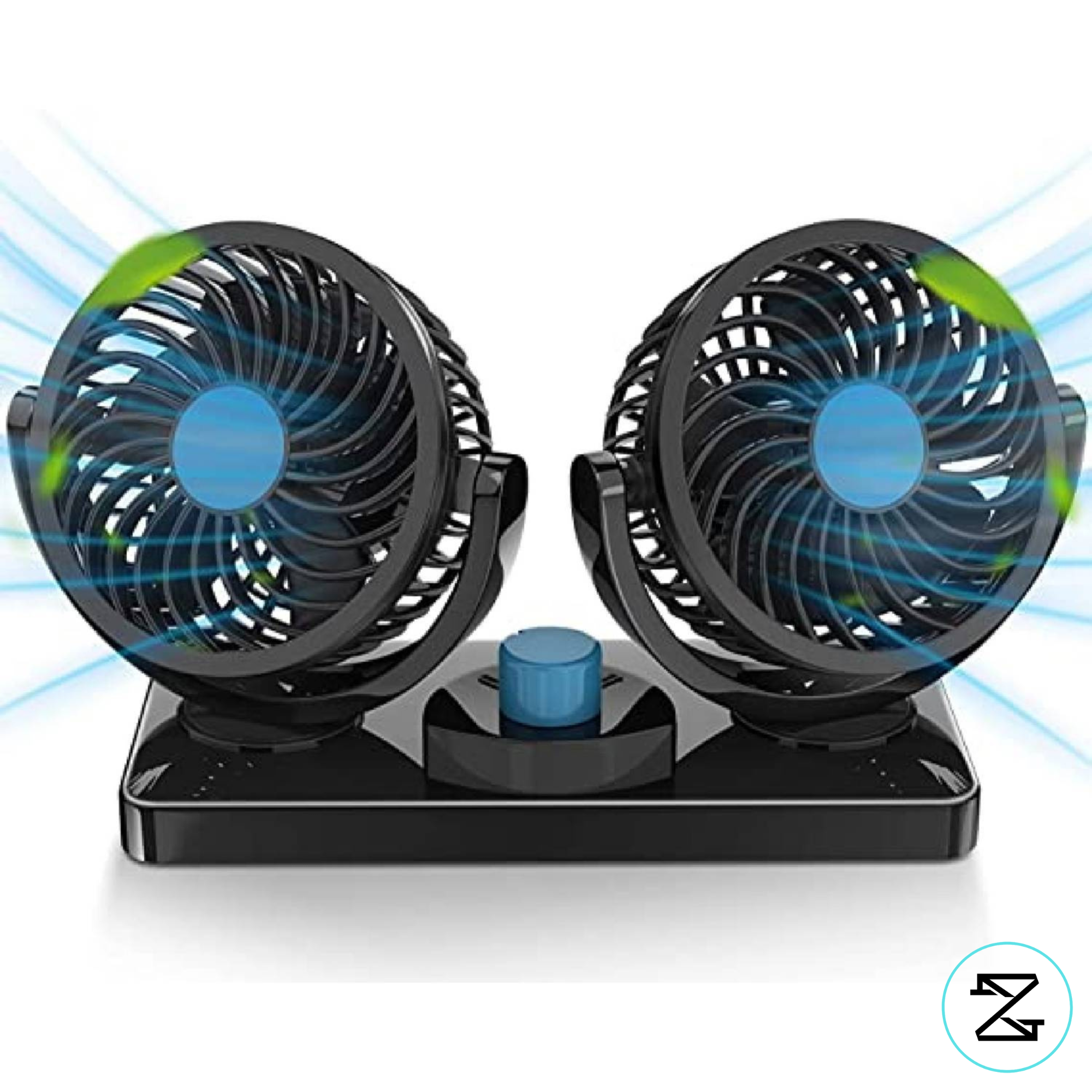 DualFlow™ Ventilador Doble para Auto/Coche