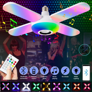 SoundGlow™ Ampolleta Parlante Color E27 Bluetooth