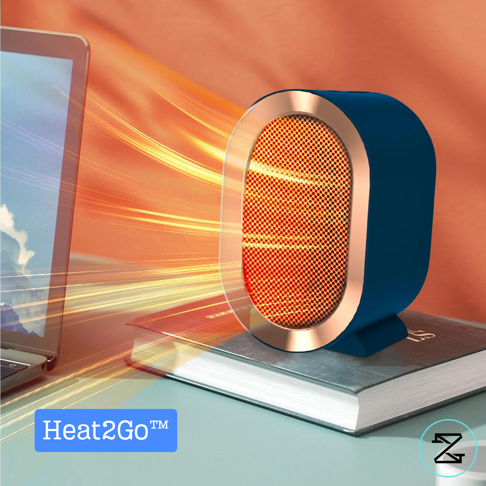 Heat2Go™ Calentador Eléctrico Portátil Circular